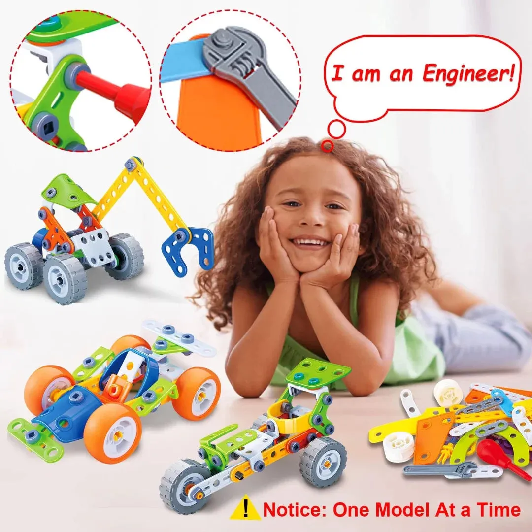 10 in 1 STEM Toys for 5 6 7 8  Year Old Boy Birthday Gifts Building Toys for Kids Ages 4-8 5-7 6-8 Educational Stem Activities Robot Toy for Boys 4-6 4-7 Build and Play Construction Set Creative Games