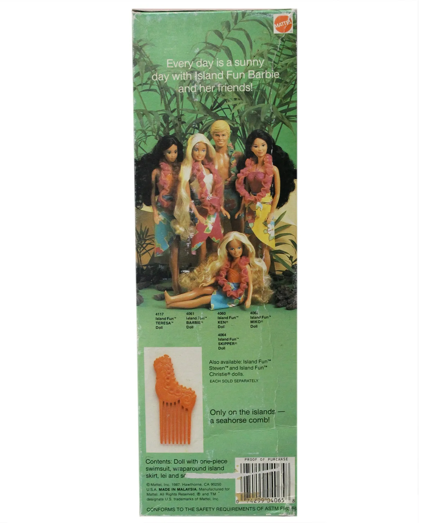 1987 Island Fun Miko Barbie (4065)