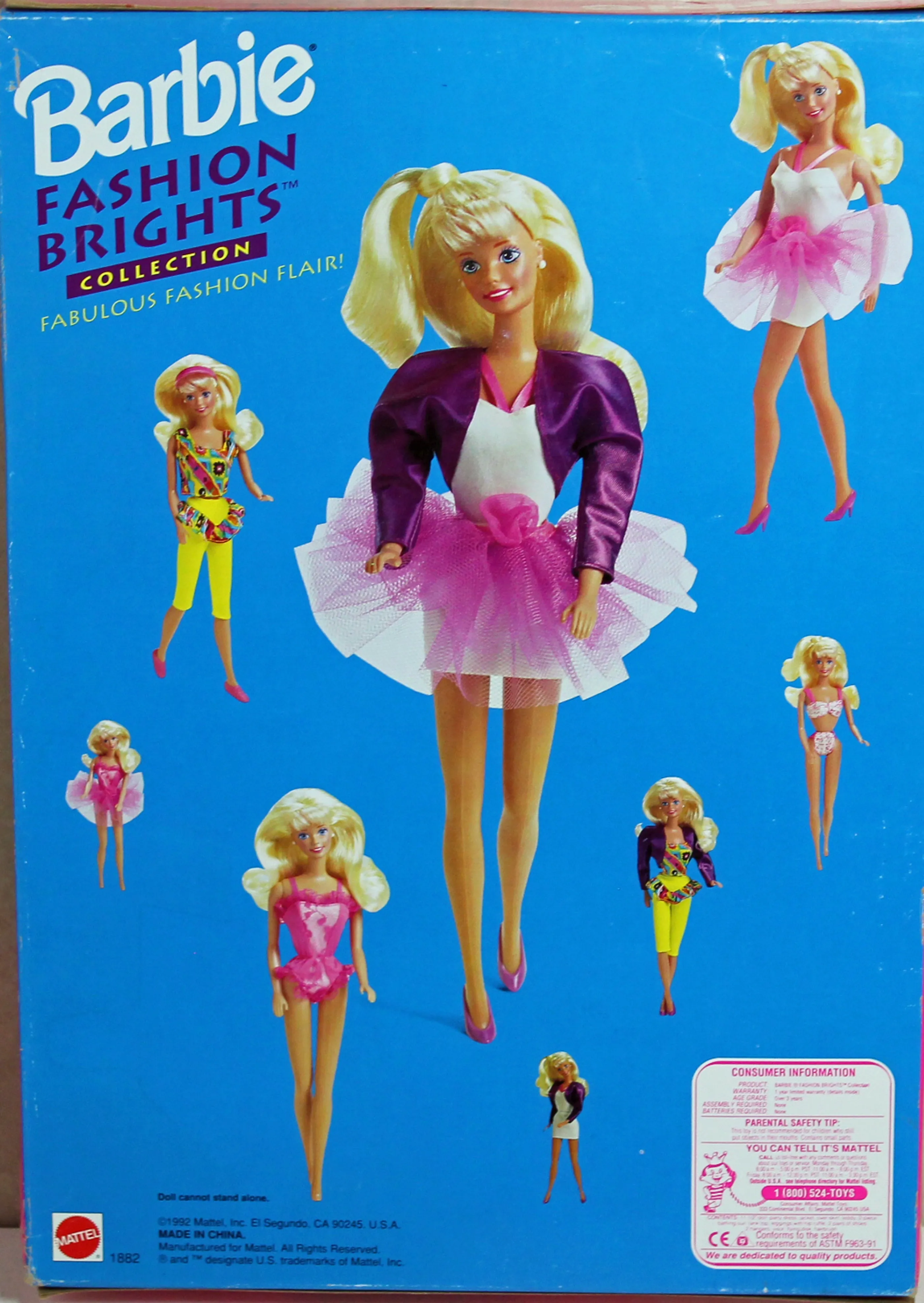1992 Barbie Fashion Brights (01882)