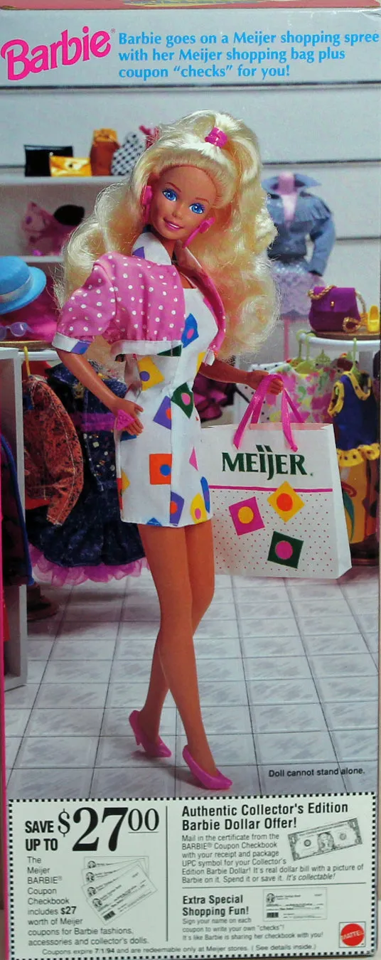 1992 Shopping Fun Barbie (10051)