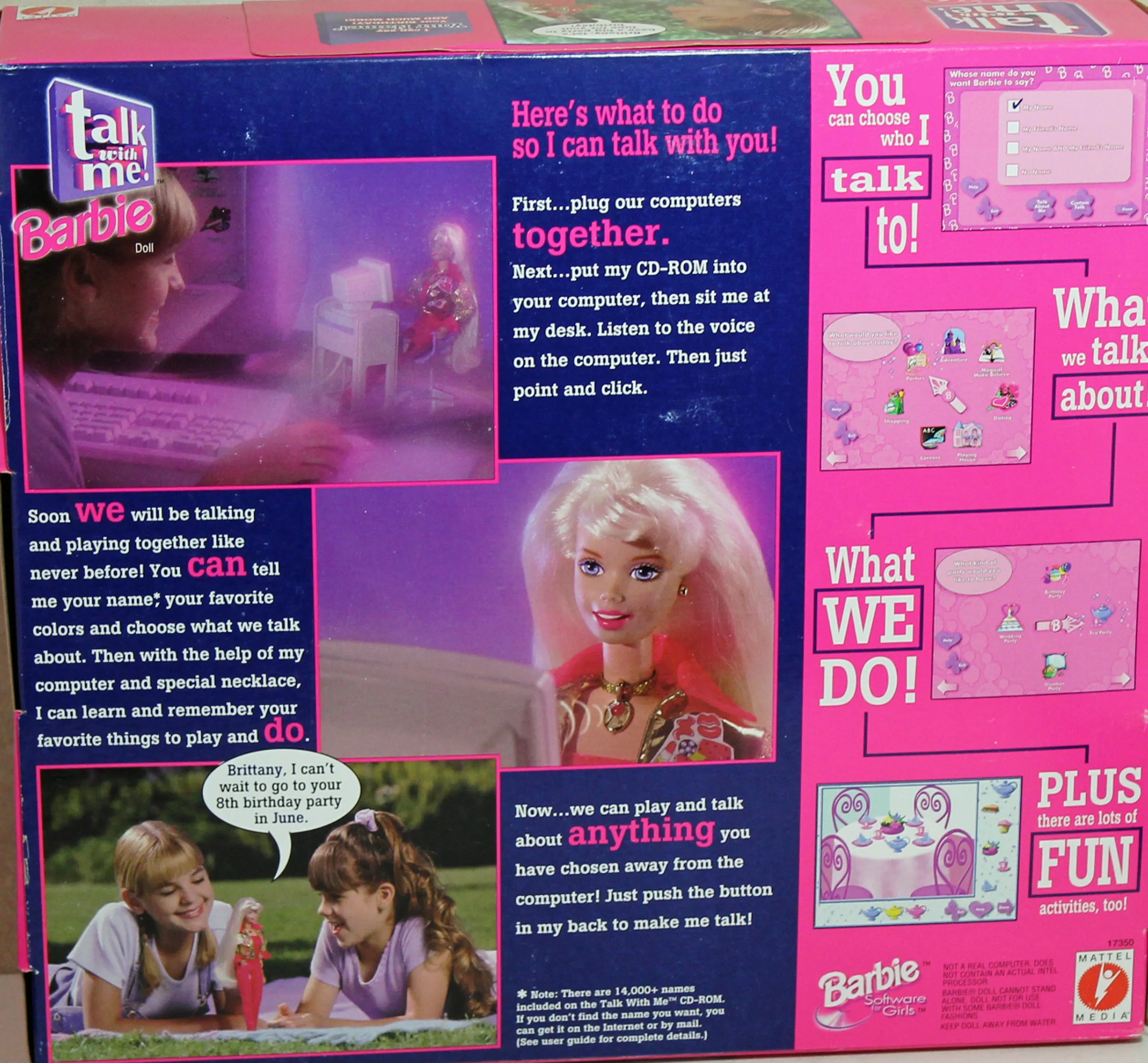 1997 Talk With Me Barbie (17350)