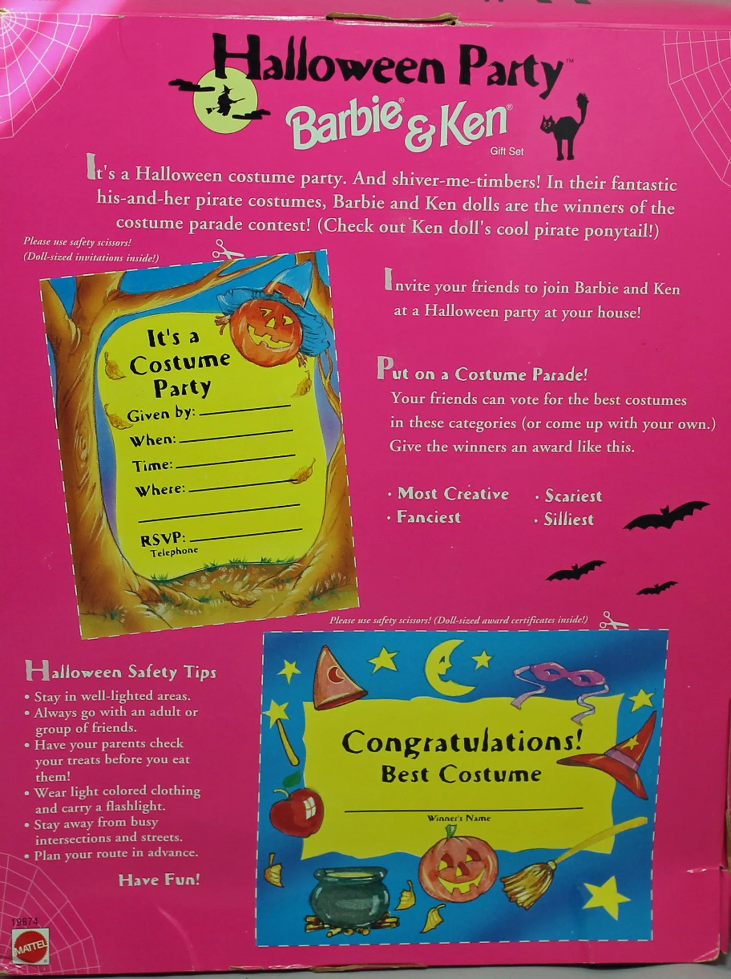 1998 Halloween Party Barbie & Ken (19874)