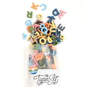 1" 200pc Rainbow Mod Magnetic Letters