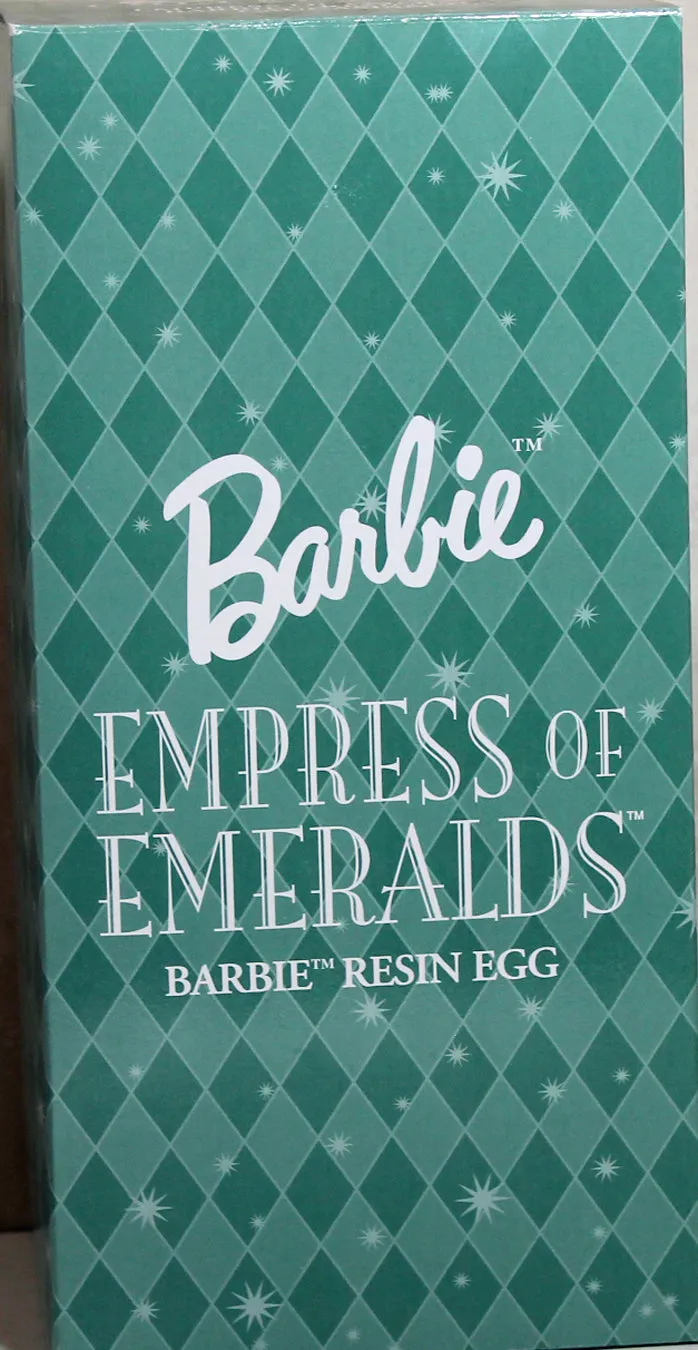 2000 Avon Empress of Emeralds Resin Egg Barbie (F743771)