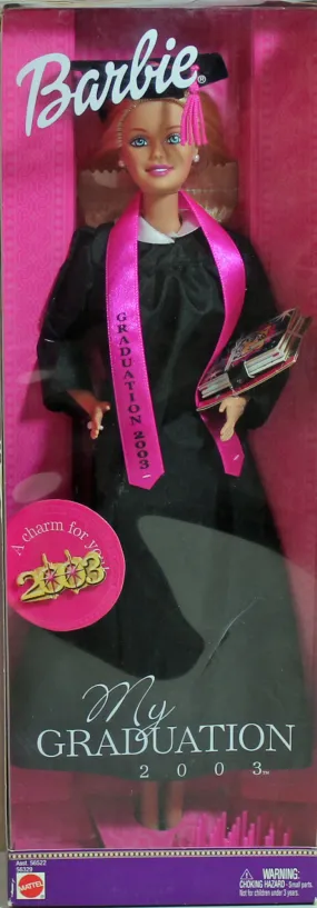 2003 My Graduation Barbie (56522b) - Black Gown