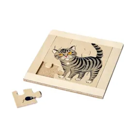 Atelier Fischer Wooden Jigsaw Puzzle - Cat (9 Pcs)