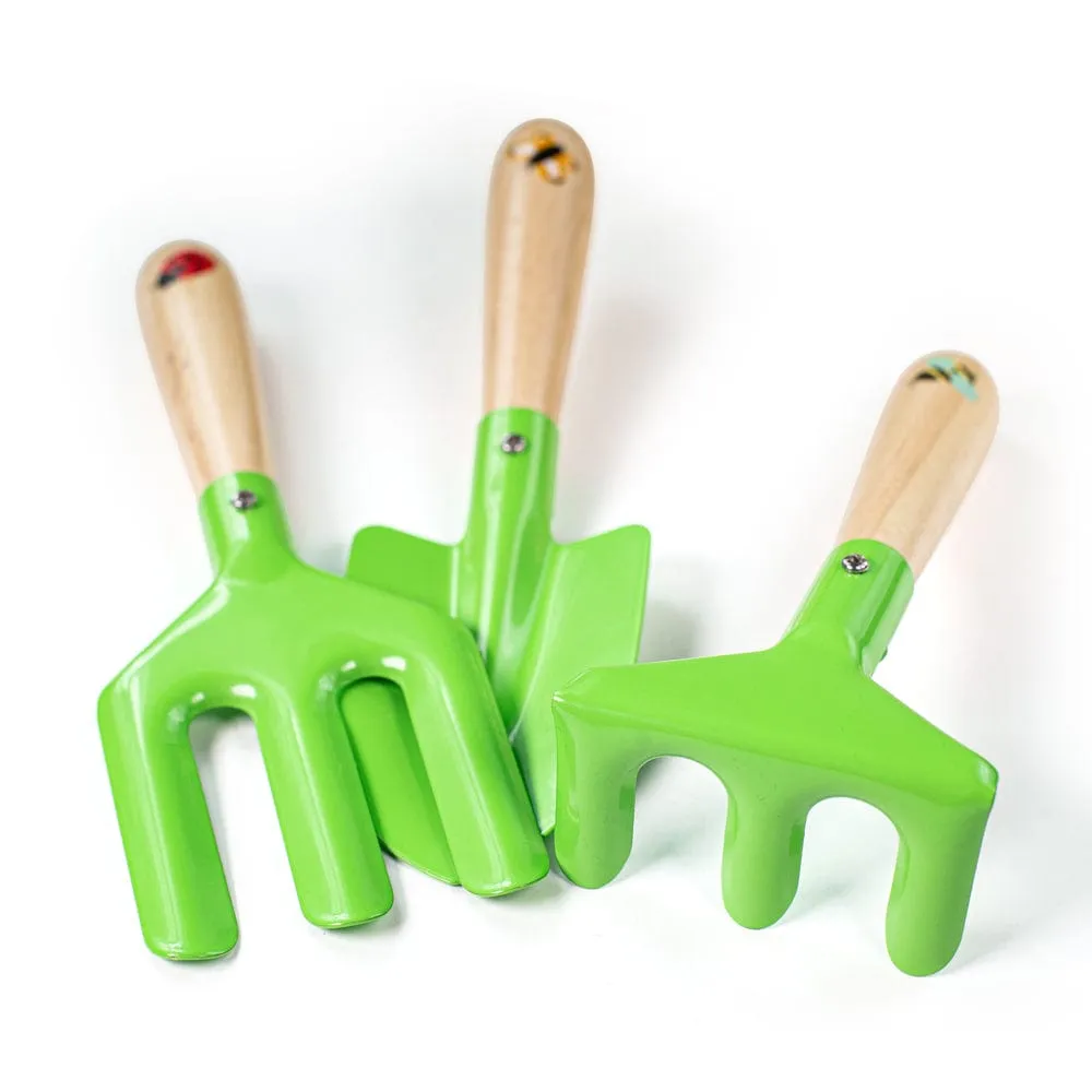 Bigjigs Toys Childrens Gardening Caddy and Tool Set