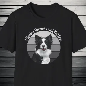 Border Collie Chasing Dreams and Frisbees