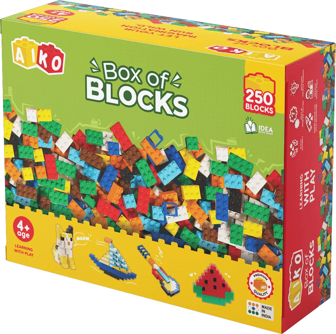 Box of Blocks 500-Piece Building Blocks