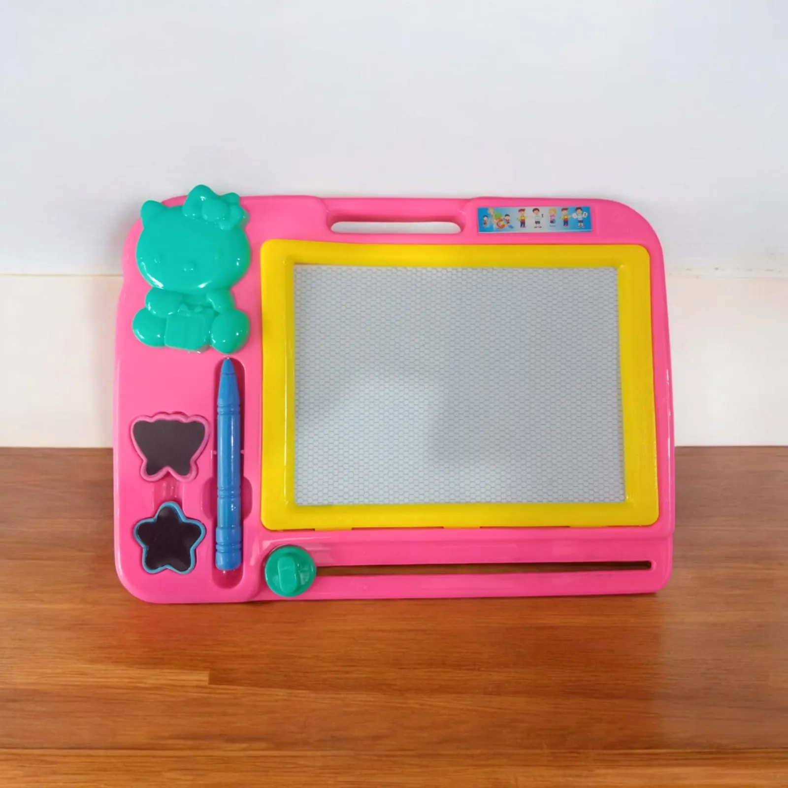Children's Drawing Board, Magnetic Moard For Dry Erasing, Preschoolers Learning Educational Drawing Board, Children's Doodle Board(Pink)