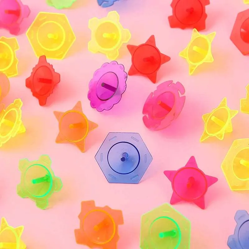 Colorful Mini Spinning Tops - 10/30/50pcs Educational Toys for Kids
