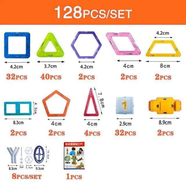 Creative Magnetic Building Set - Fun Educational Toy for Kids