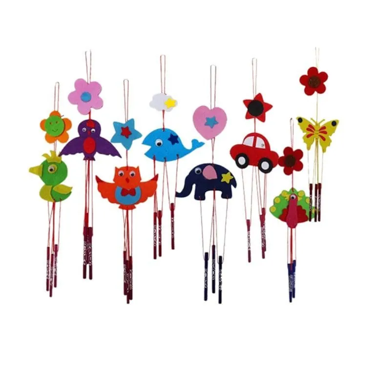 DIY Kids Educational Toy Colorful Wind Chime