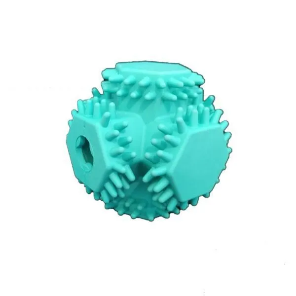 Durable Dog Spikey Chew Treat Toy - Green