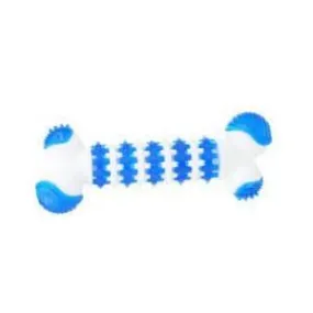 Durable Dog Toy Sensory Chew Bone - Blue & White