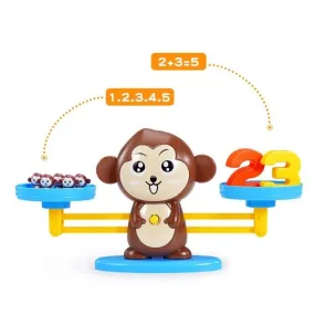 Educational Math Digital Monkey Balance- Brown