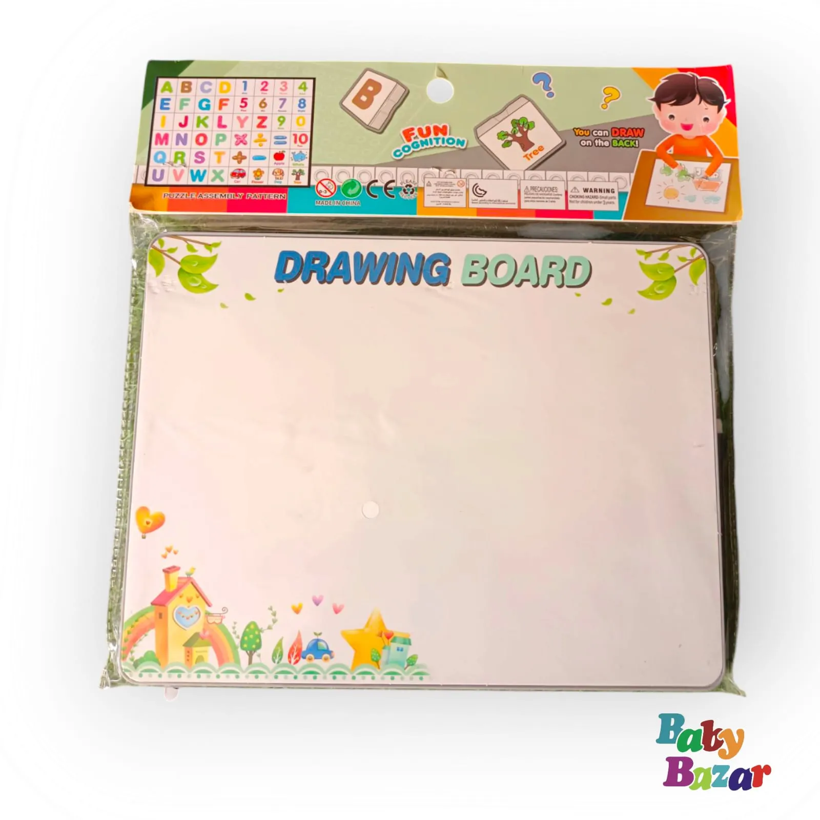 Educational Puzzle with Drawing Board Alphabet Numbers & Symbols
