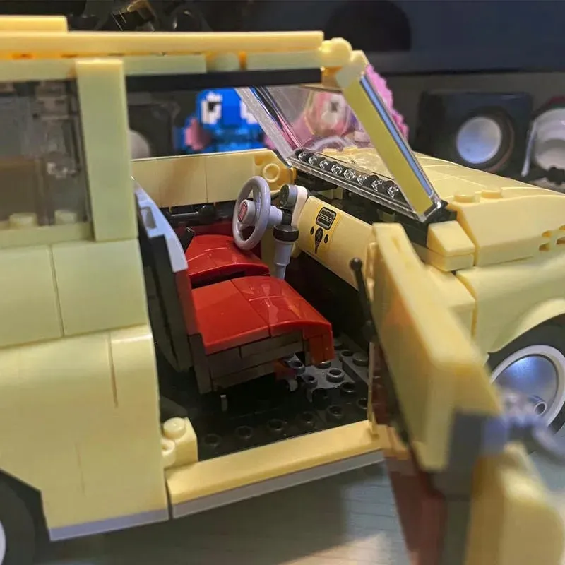 Expert Creator Tech MOC Classic Fiat 500 Car Bricks Toys