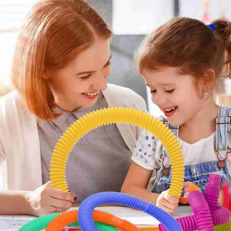 Flexible Sensory Tube Toy for Creative Play and Development