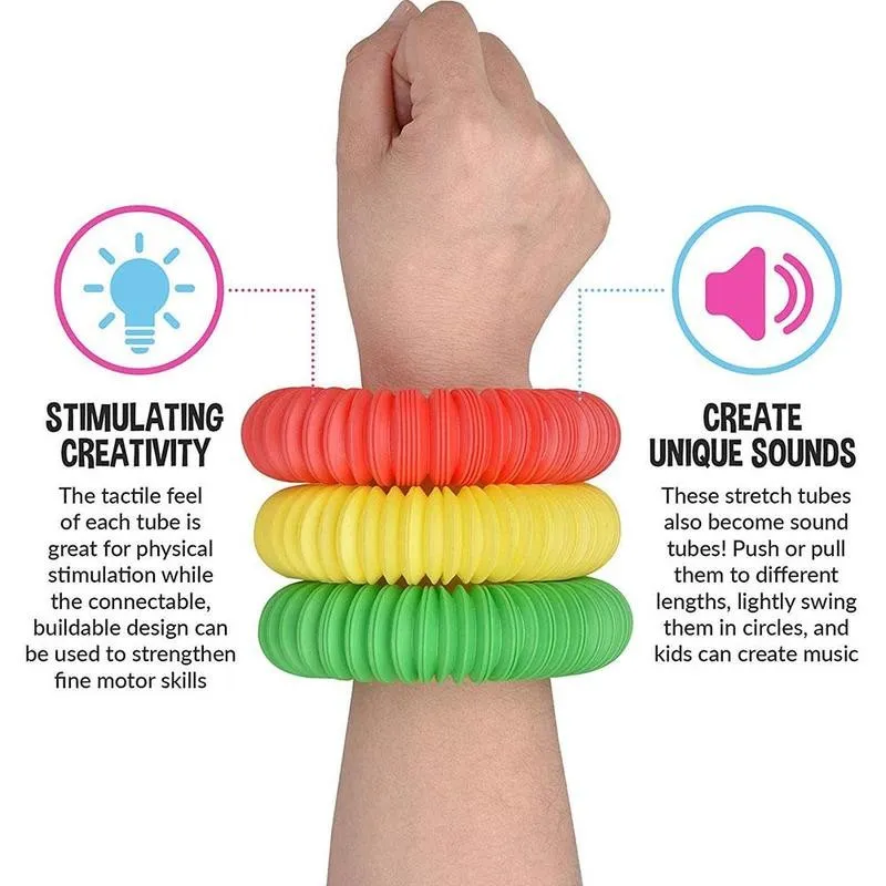 Flexible Sensory Tube Toy for Creative Play and Development