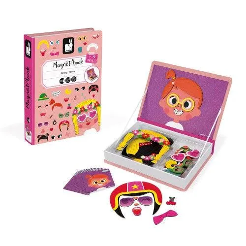 Girl's Crazy Faces Magneti'book