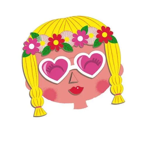 Girl's Crazy Faces Magneti'book