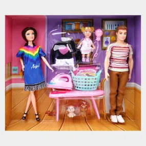 Happy Family Doll Play Set For Girls