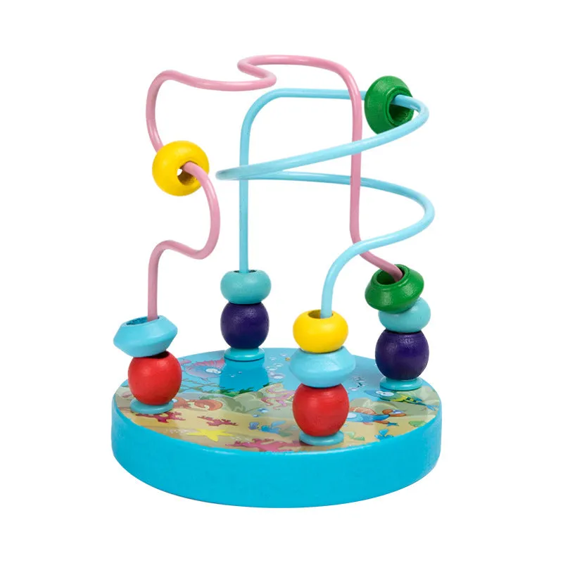 Interactive Montessori Wooden Rainbow Rattles: Fun & Educational Toy for Kids