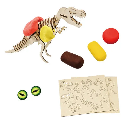 Jeanny: 3D Wooden Clay Kit - T-Rex