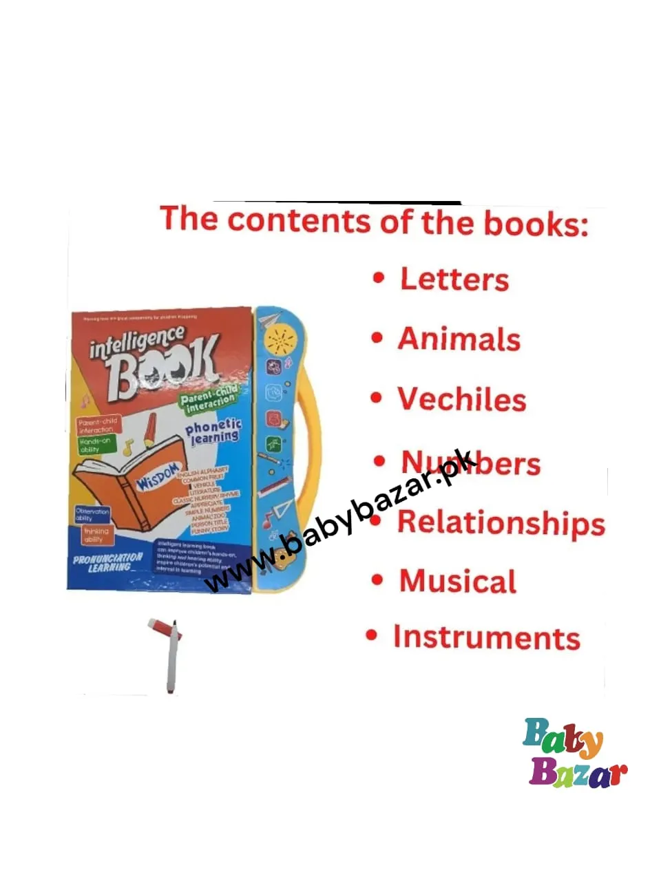 Kids E-Learning Intelligence Learning & Education Fun Blast Study Book Intellectual E-Learning Book English Reading/ Study Guide/ Abc Learning Toy