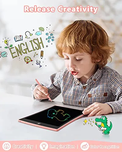 KOKODI LCD Writing Tablet 2 Pack for Kids 8.5inch, Colorful Toddler Drawing Pad Doodle Board, Educational Learning Travel Toys Gifts for Girls Boys Age 3 4 5 6 7 8