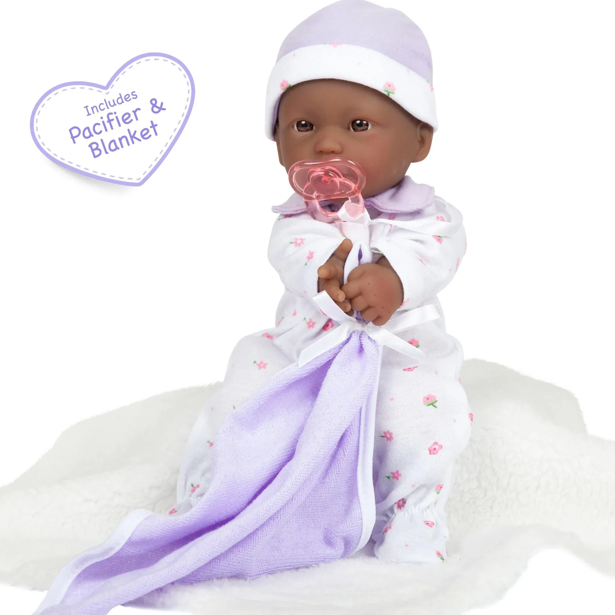La Baby 11 inch Soft Body African American Baby Doll