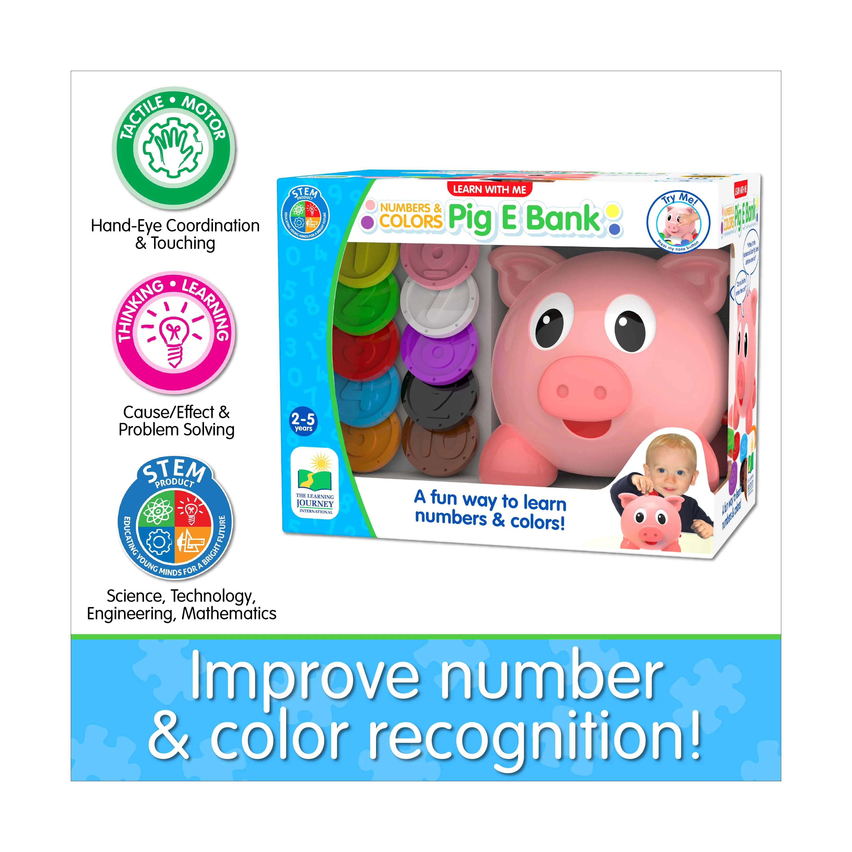 Learn with Me - Numbers & Colors Pig E Bank