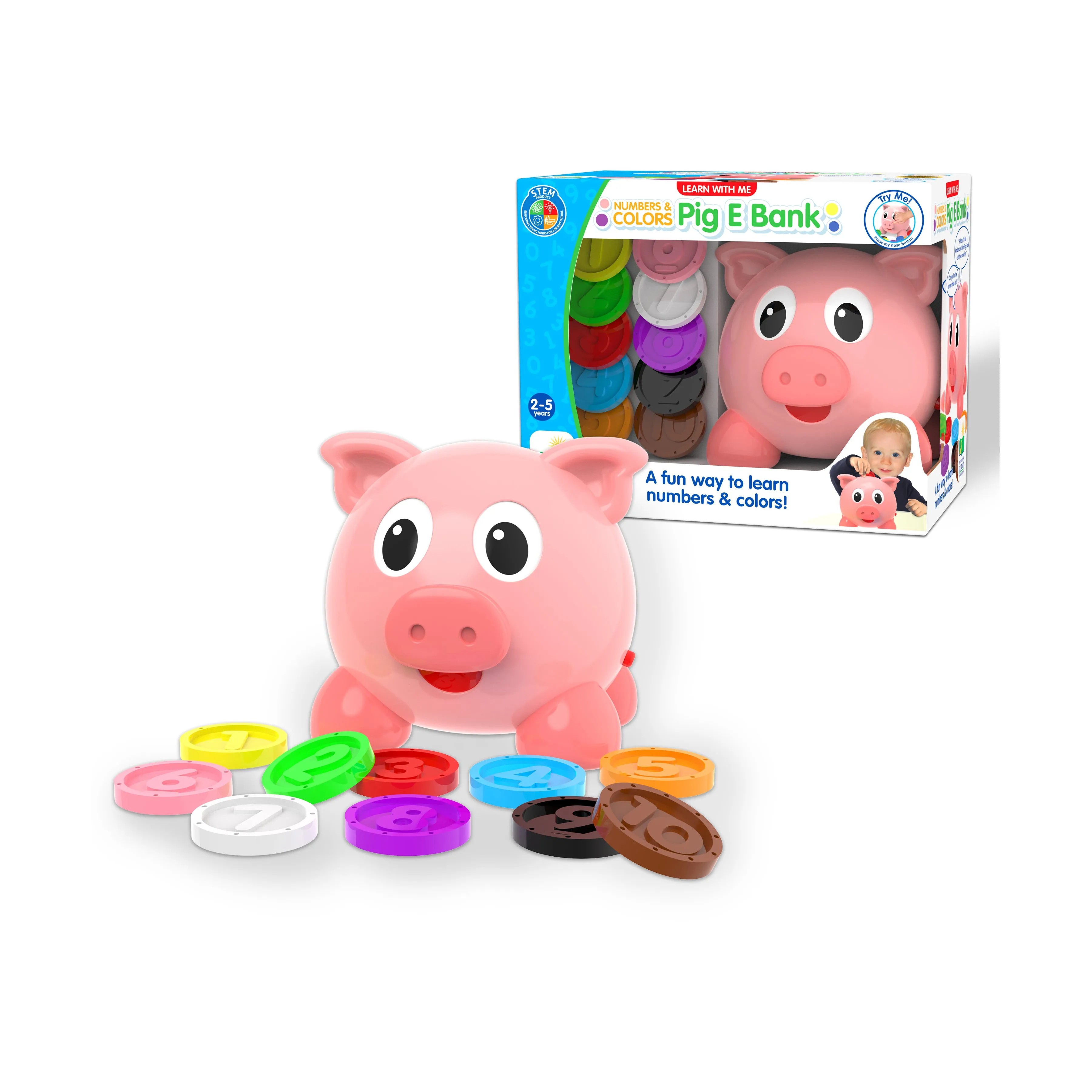 Learn with Me - Numbers & Colors Pig E Bank