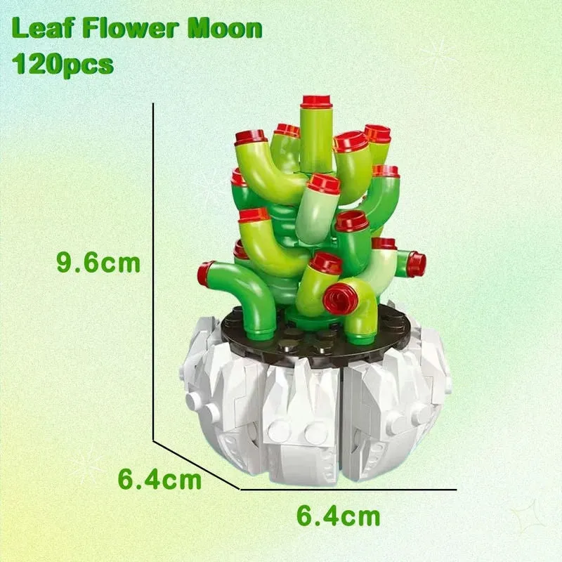 MIX Succulent Potted Plants Bricks MOC Kids Toys 92314