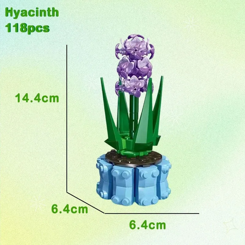 MIX Succulent Potted Plants Bricks MOC Kids Toys 92314