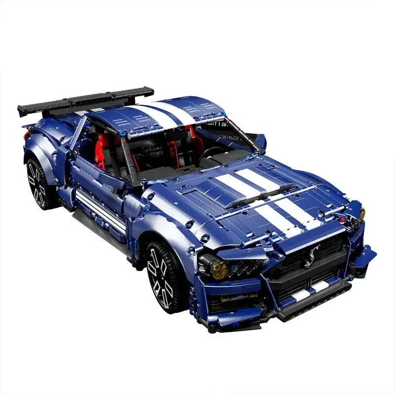 MOC Motorized RC Shelby GT500 Classic Racing Car Bricks Toy