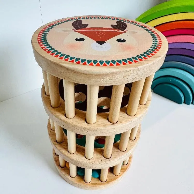 Montessori Wooden Rainmaker - Montessori Educational Toys Australia