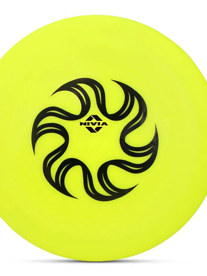 NIVIA Frisbee for Outdoor Sports Games - Large (Yellow)