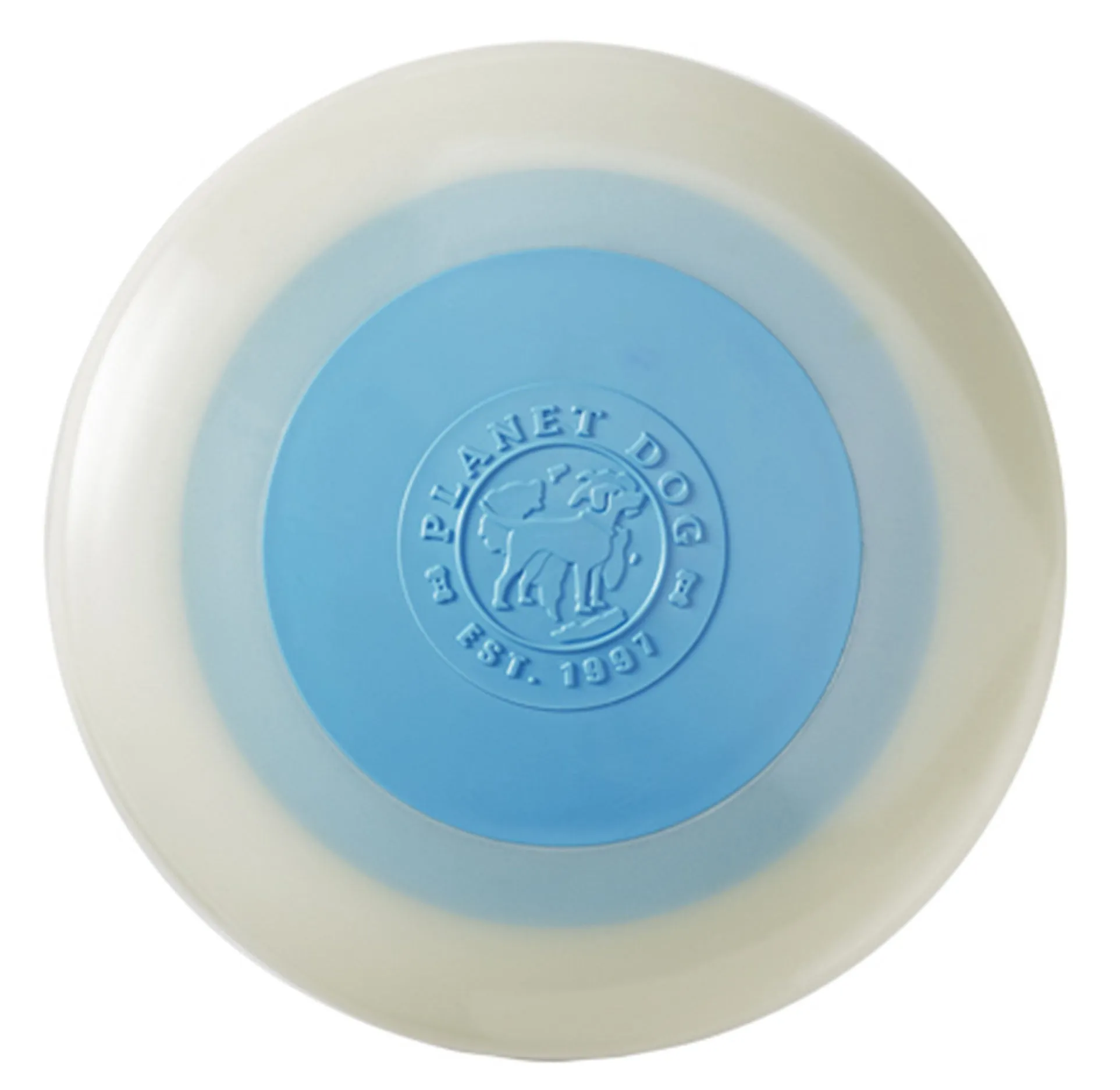 Orbee-Tuff® Zoom Flyer Glow Dog Toy (Blue/Orange & Glow)