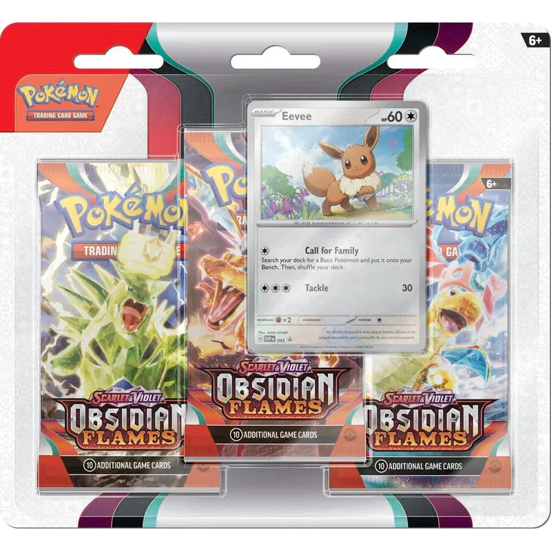 Pokemon: Scarlet and Violet Obsidian Flames 3-pack Blister