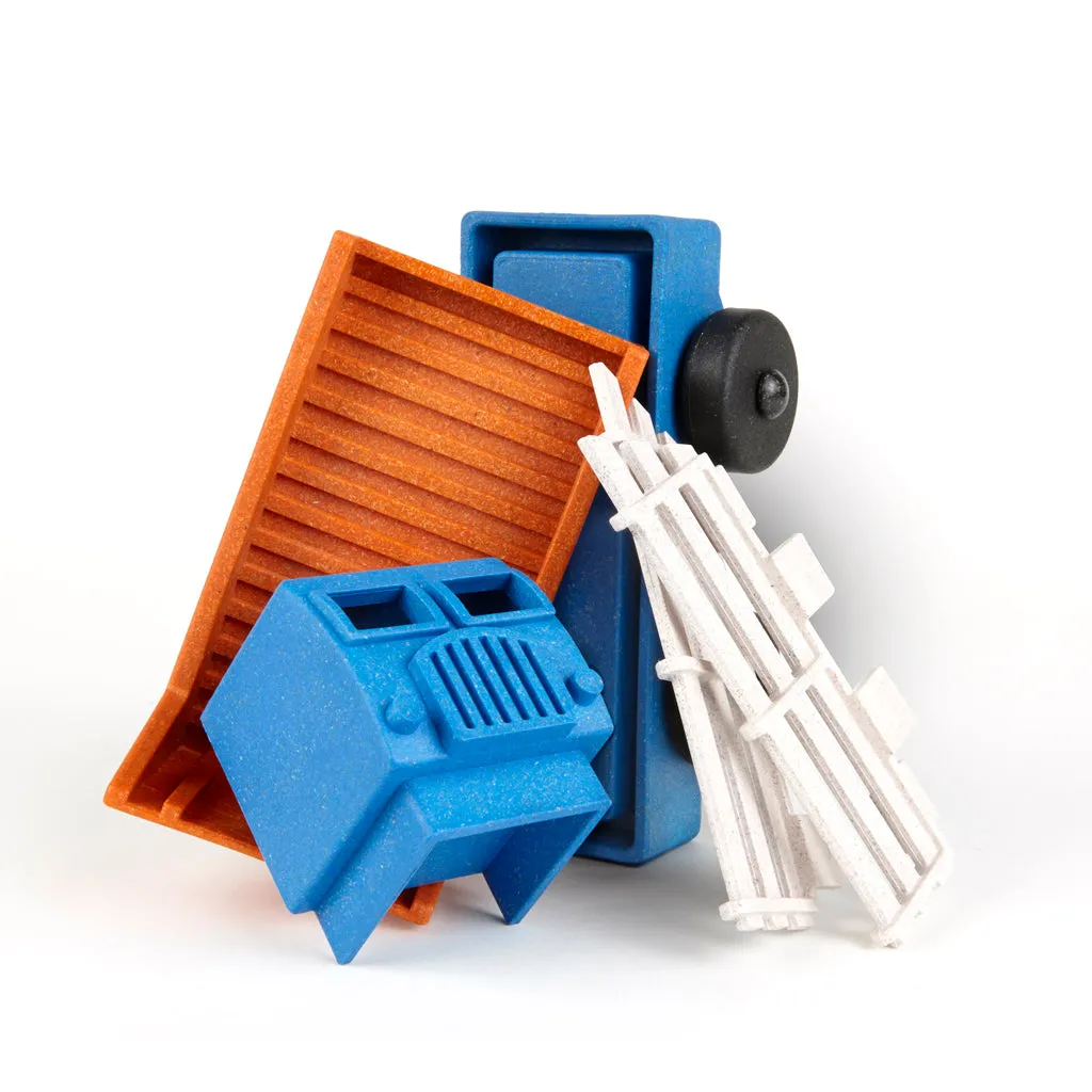 Toy Truck Play Set - 2 Pack of Stake & Tipper Truck Toys