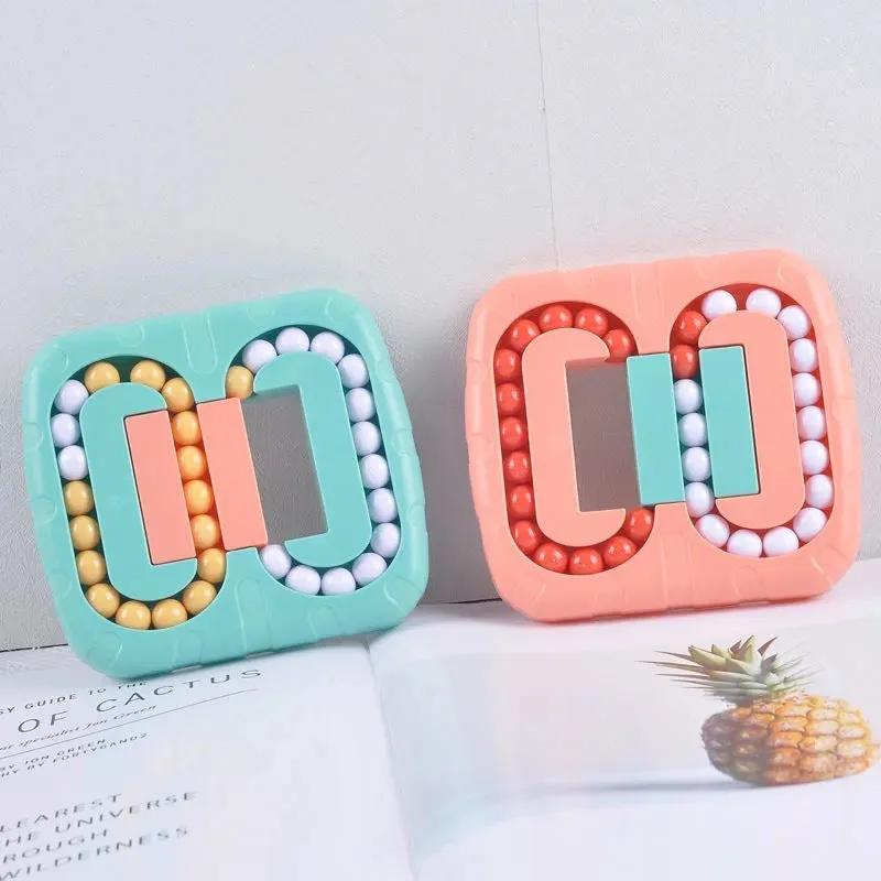 Unique Rotating Bead Plate Finger Puzzle Educational Toy