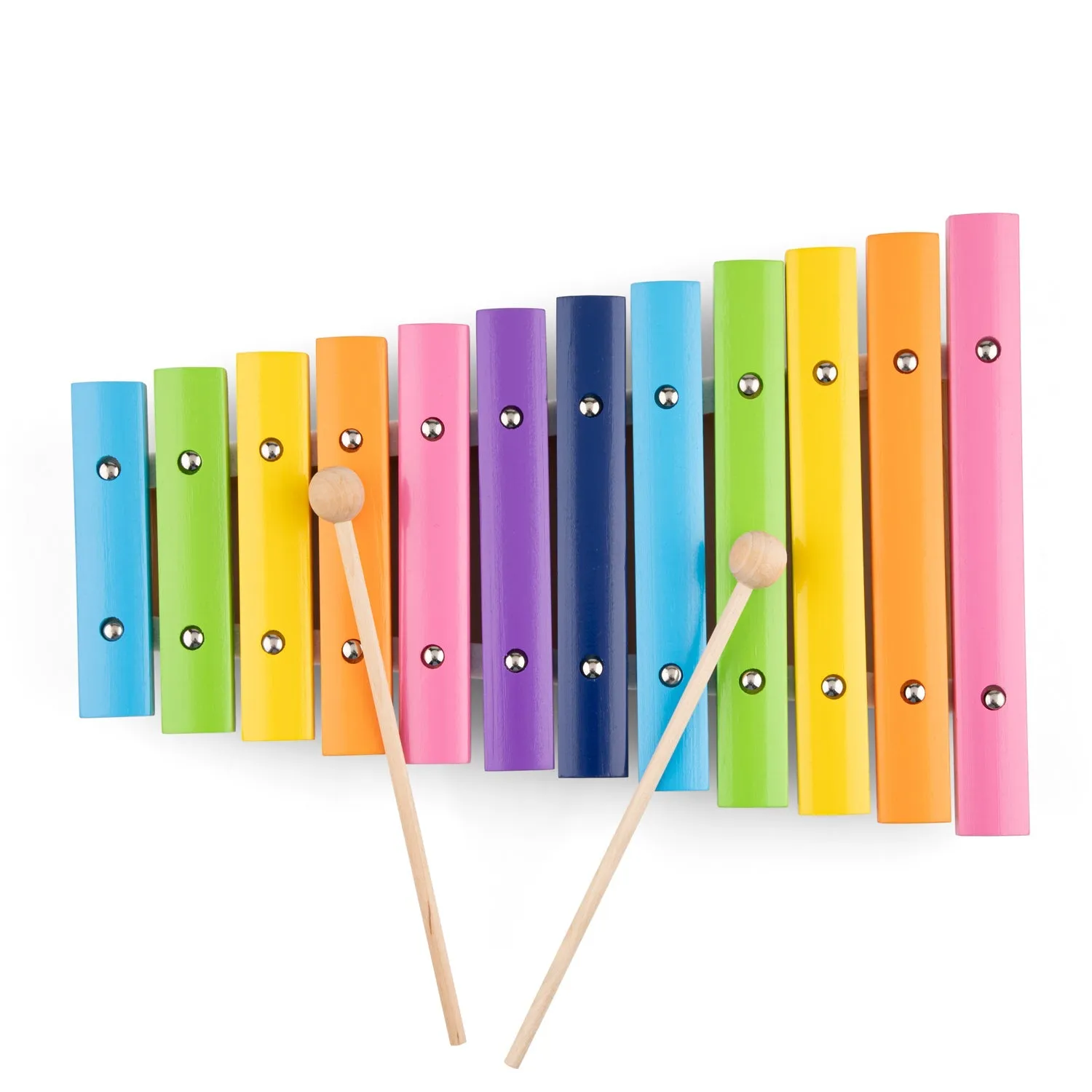 Xylophone (12 bars) wood - multicolor